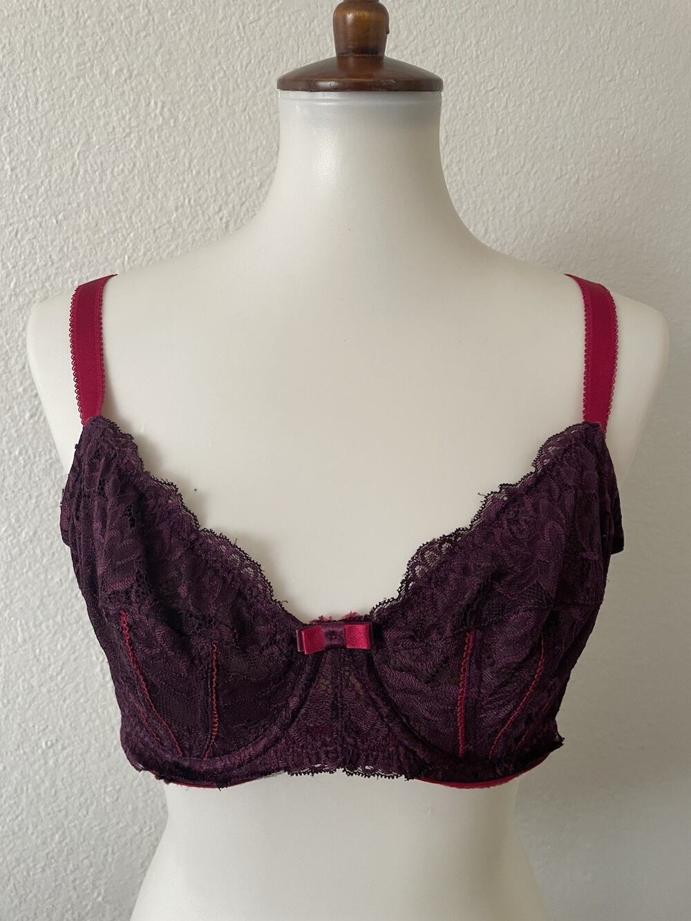 Adore Me Bra Floral Lace Color Block Lingerie Intimates